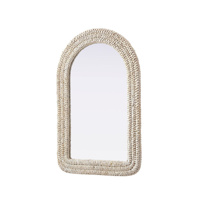 Arch Cornhusk Mirror 24X36 In Linen White - View 4 - Joshua Marshal