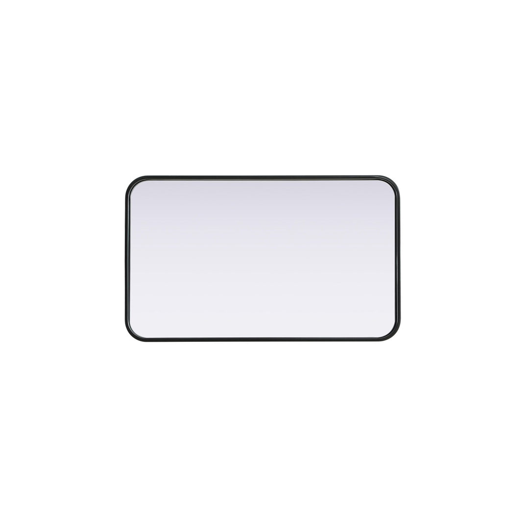 Contour Metal Rectangle Mirror 18X30 In Black - View 5 - Joshua Marshal