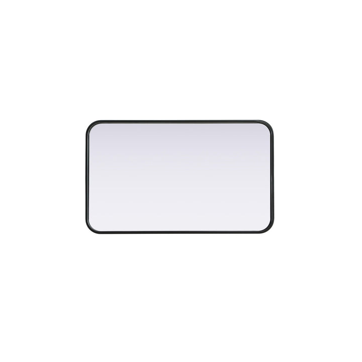 Contour Metal Rectangle Mirror 18X30 In Black - View 5 - Joshua Marshal