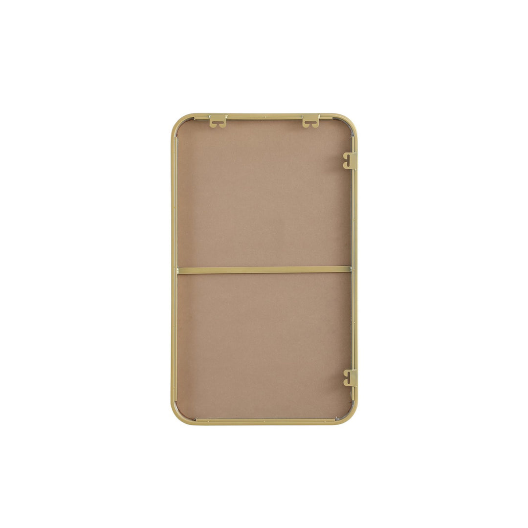 Contour Metal Rectangle Mirror 18X30 In Brass - View 6 - Joshua Marshal