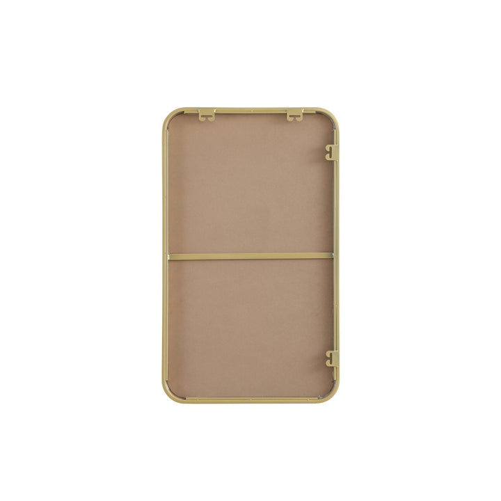 Contour Metal Rectangle Mirror 18X30 In Brass - View 6 - Joshua Marshal