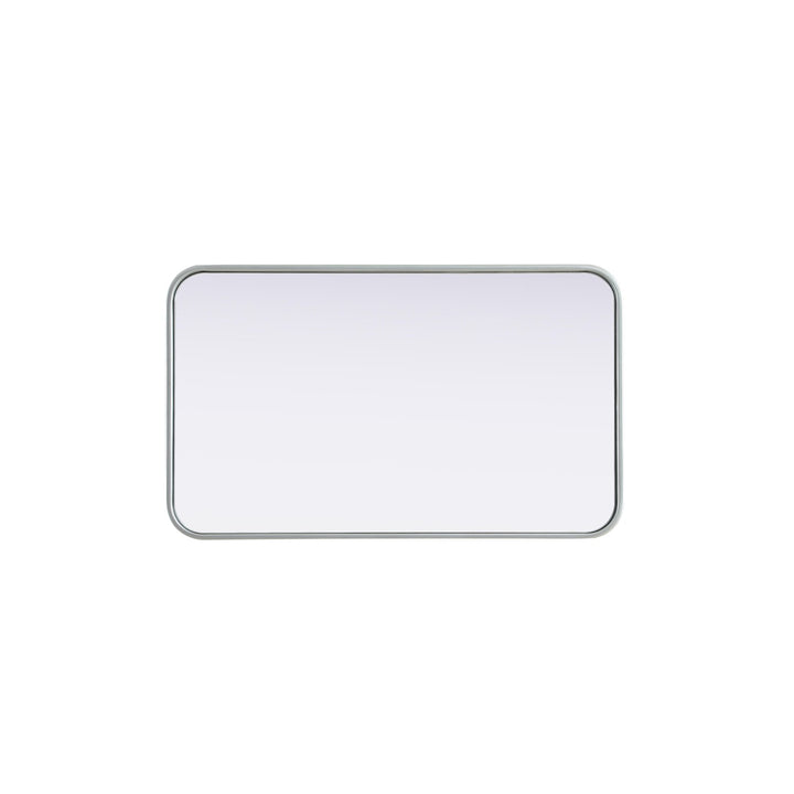 Contour Metal Rectangle Mirror 18X30 In Silver - View 4 - Joshua Marshal