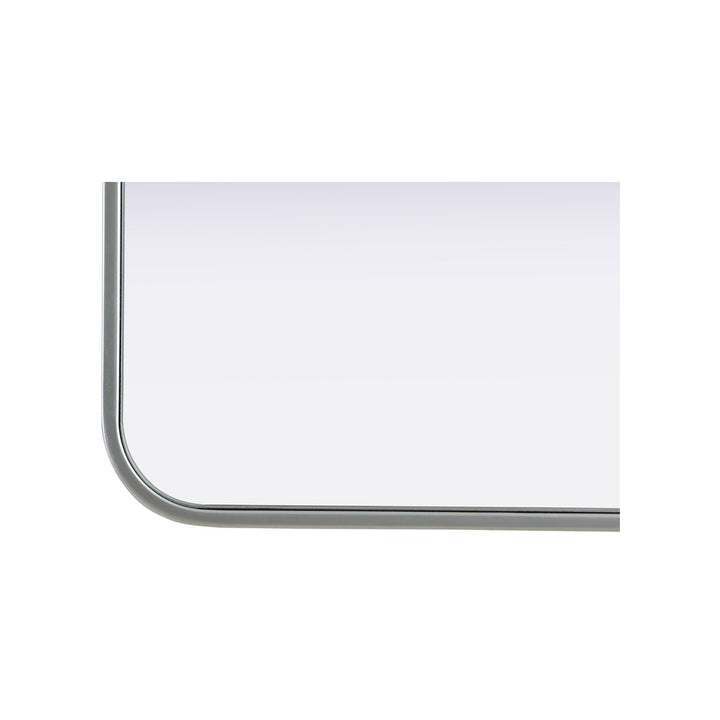 Contour Metal Rectangle Mirror 18X30 In Silver - View 5 - Joshua Marshal