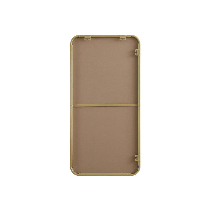 Contour Metal Rectangle Mirror 18X36 In Brass - View 6 - Joshua Marshal