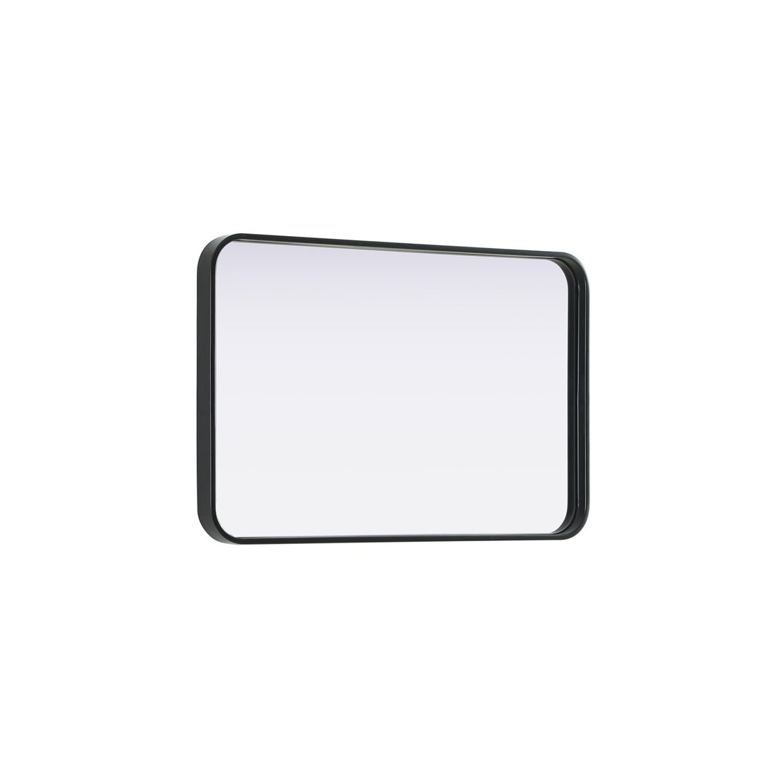 Contour Metal Rectangle Mirror 20X30 In Black - View 5 - Joshua Marshal