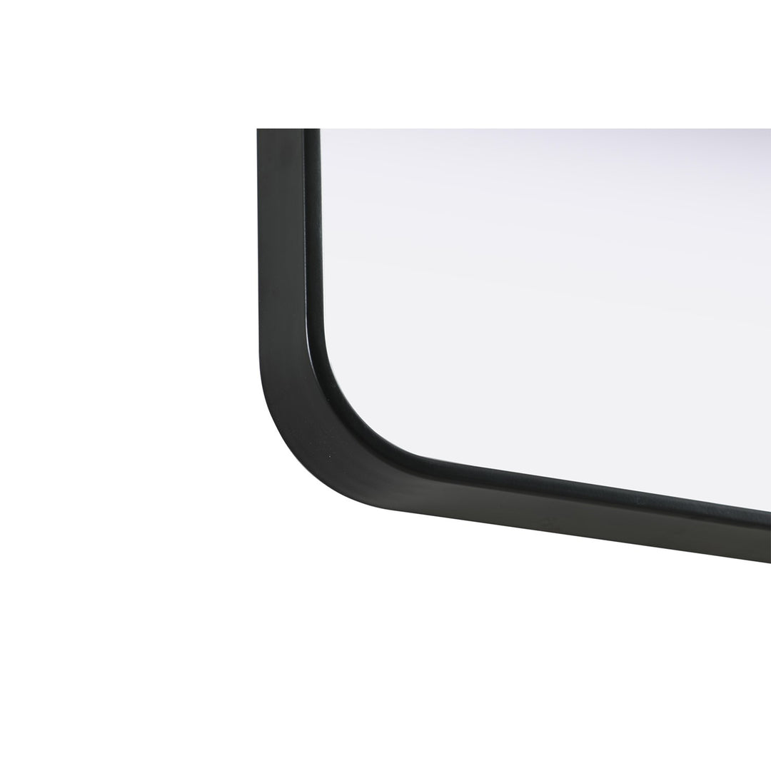 Contour Metal Rectangle Mirror 20X30 In Black - View 6 - Joshua Marshal