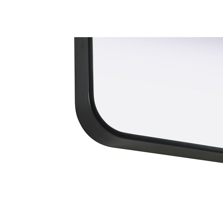 Contour Metal Rectangle Mirror 20X30 In Black - View 6 - Joshua Marshal