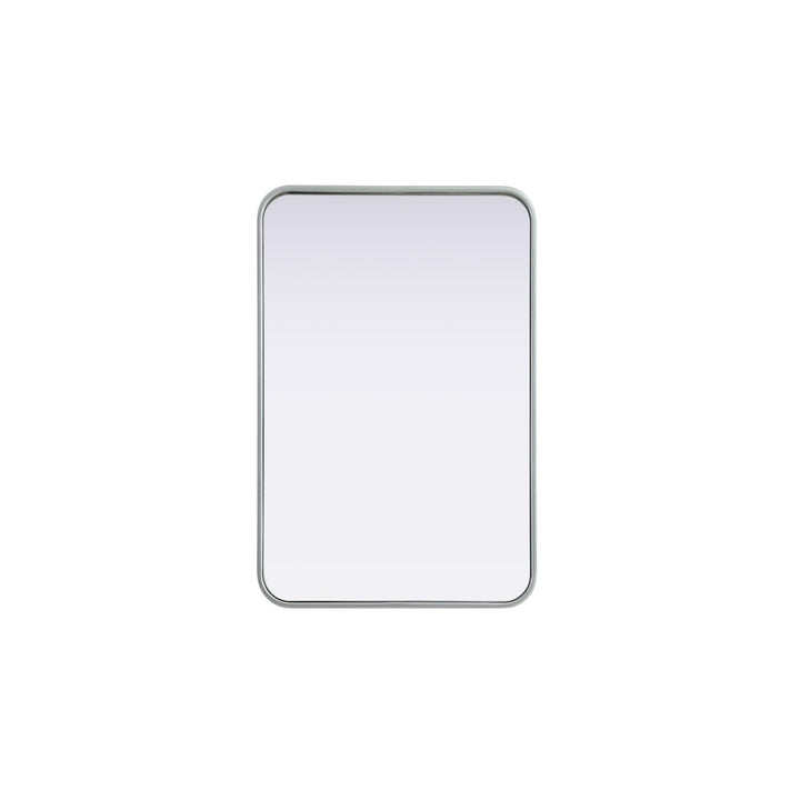 Contour Metal Rectangle Mirror 20X30 In Silver - View 3 - Joshua Marshal