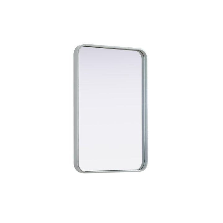 Contour Metal Rectangle Mirror 20X30 In Silver - View 4 - Joshua Marshal