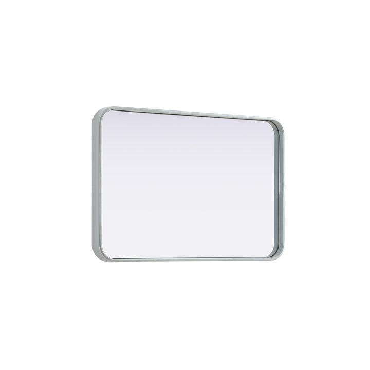 Contour Metal Rectangle Mirror 20X30 In Silver - View 5 - Joshua Marshal