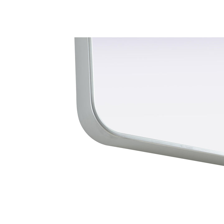 Contour Metal Rectangle Mirror 20X30 In Silver - View 6 - Joshua Marshal