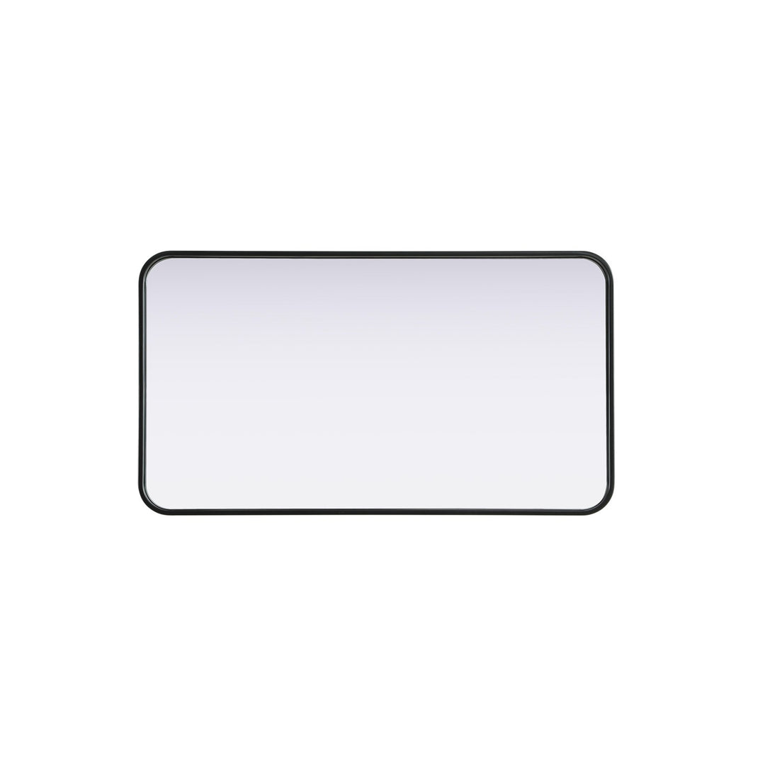 Contour Metal Rectangle Mirror 20X36 In Black - View 4 - Joshua Marshal