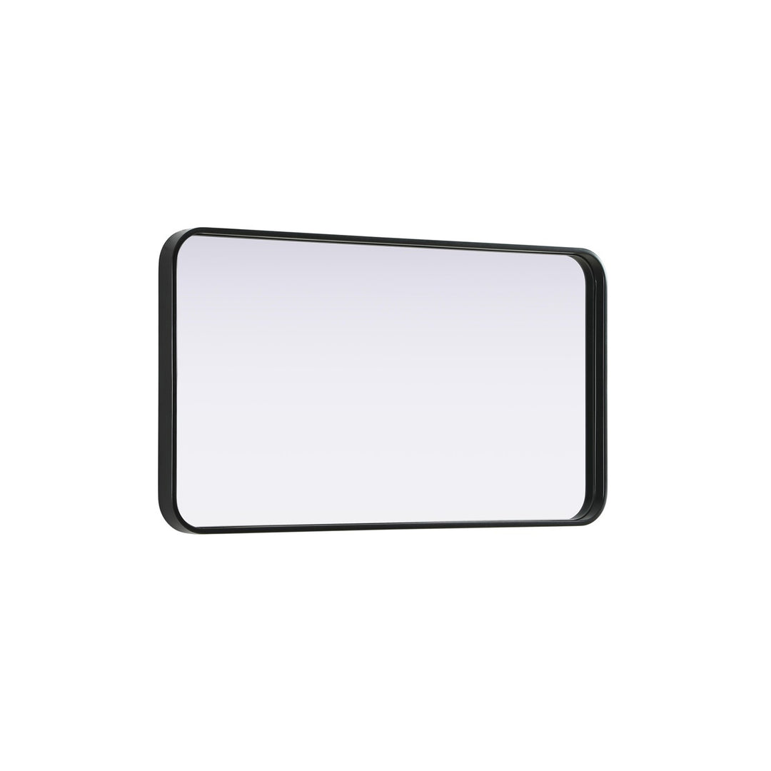 Contour Metal Rectangle Mirror 20X36 In Black - View 5 - Joshua Marshal