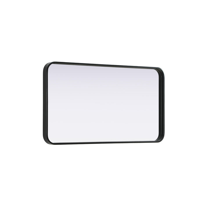 Contour Metal Rectangle Mirror 20X36 In Black - View 5 - Joshua Marshal
