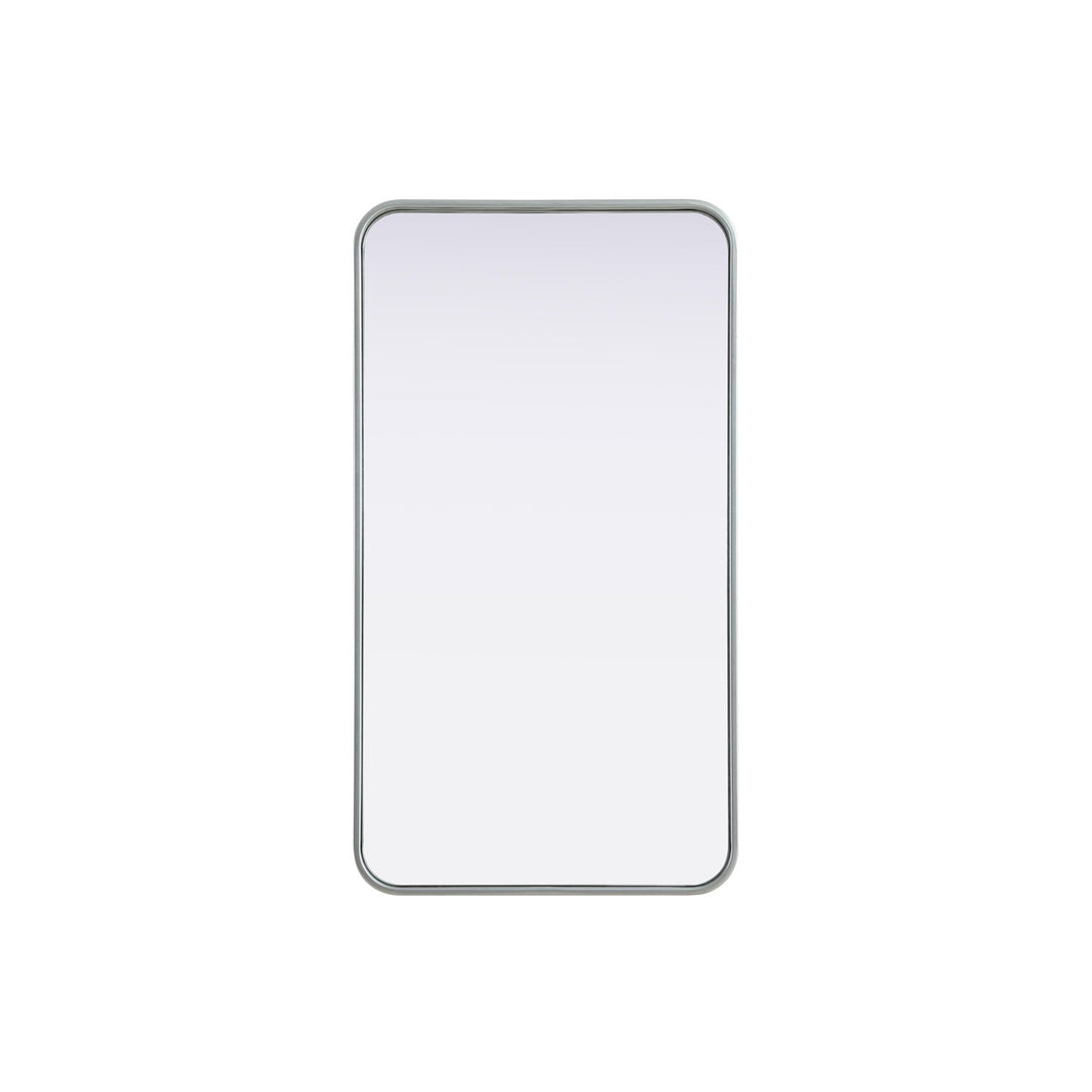 Contour Metal Rectangle Mirror 20X36 In Silver - View 3 - Joshua Marshal