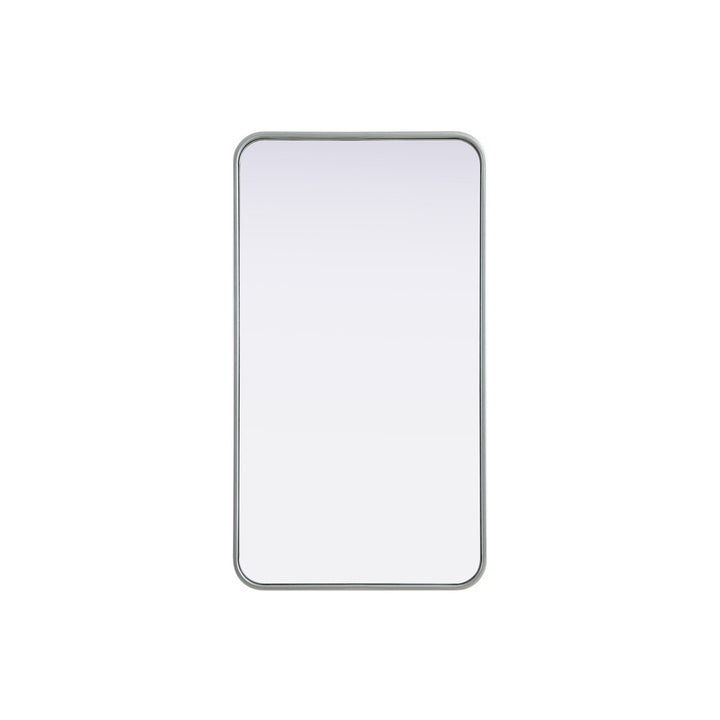 Contour Metal Rectangle Mirror 20X36 In Silver - View 3 - Joshua Marshal