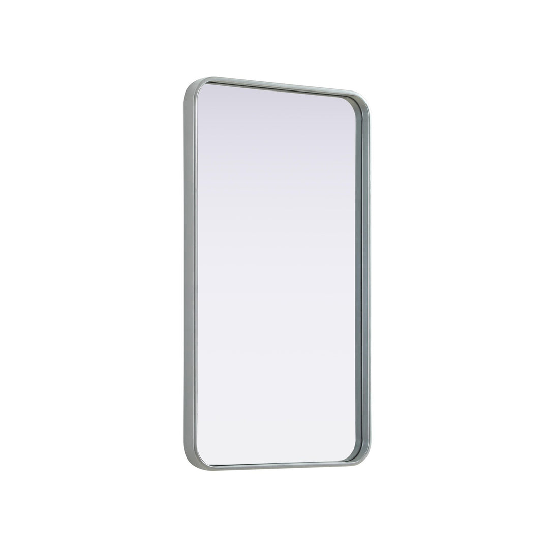 Contour Metal Rectangle Mirror 20X36 In Silver - View 4 - Joshua Marshal