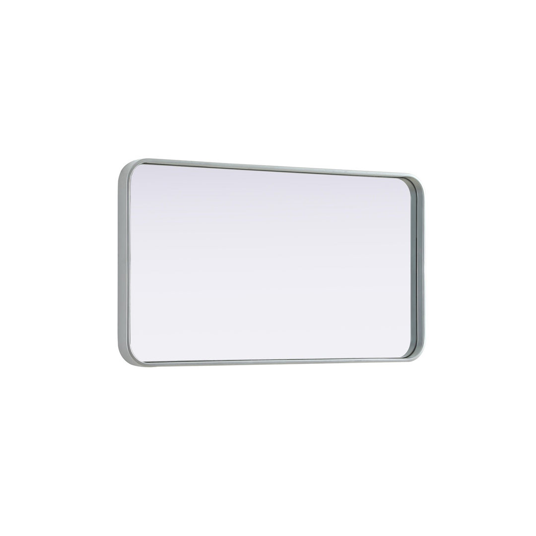 Contour Metal Rectangle Mirror 20X36 In Silver - View 5 - Joshua Marshal