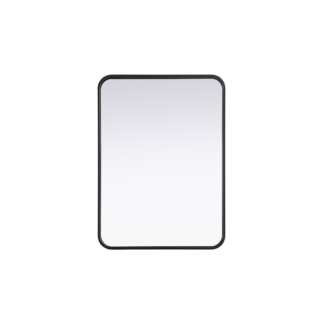 Contour Metal Rectangle Mirror 22X30 In Black - View 3 - Joshua Marshal