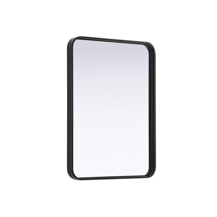 Contour Metal Rectangle Mirror 22X30 In Black - View 4 - Joshua Marshal