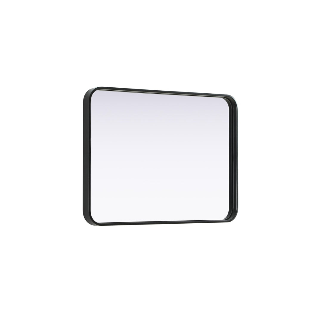 Contour Metal Rectangle Mirror 22X30 In Black - View 5 - Joshua Marshal
