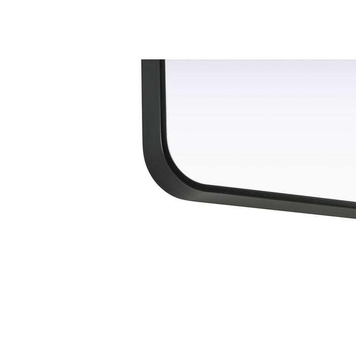 Contour Metal Rectangle Mirror 22X30 In Black - View 6 - Joshua Marshal