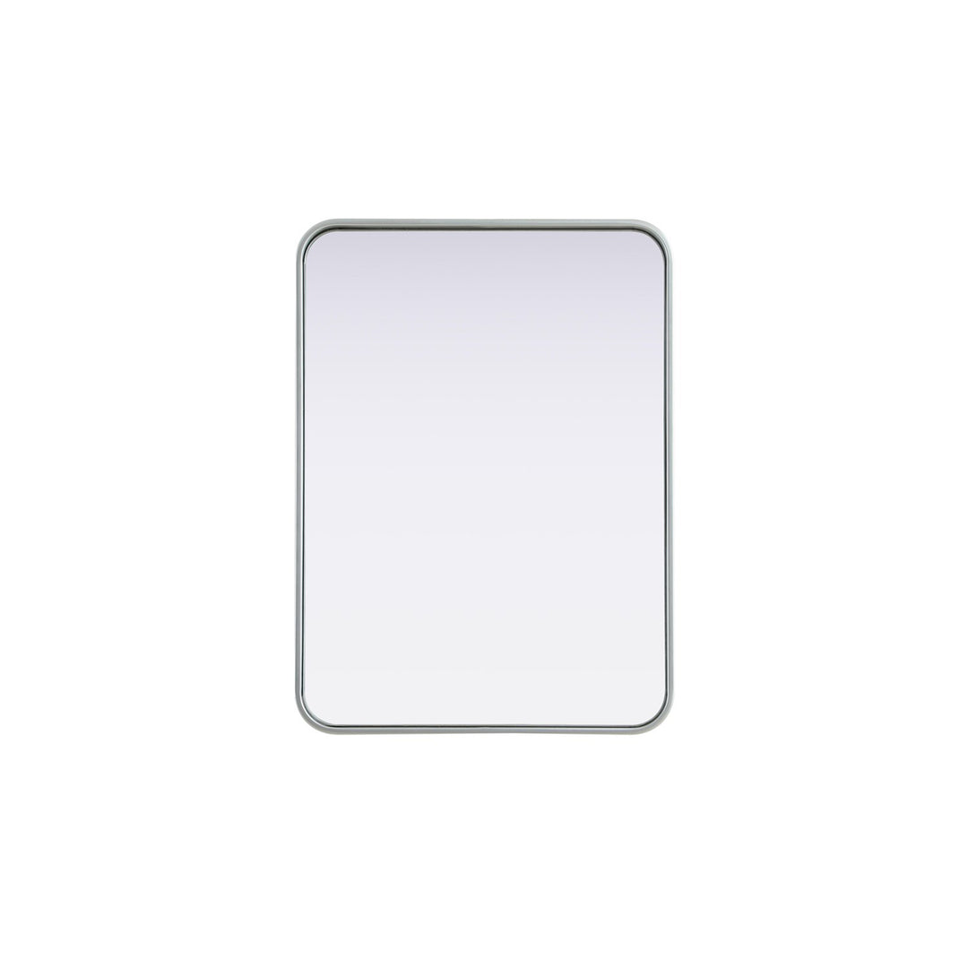Contour Metal Rectangle Mirror 22X30 In Silver - View 3 - Joshua Marshal