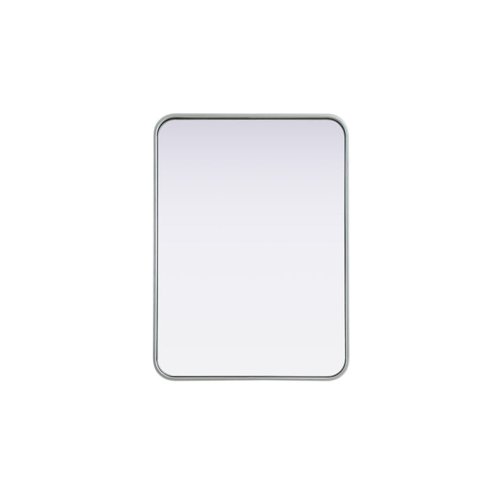 Contour Metal Rectangle Mirror 22X30 In Silver - View 3 - Joshua Marshal
