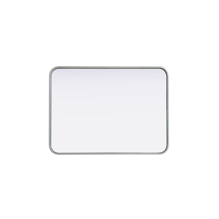 Contour Metal Rectangle Mirror 22X30 In Silver - View 4 - Joshua Marshal