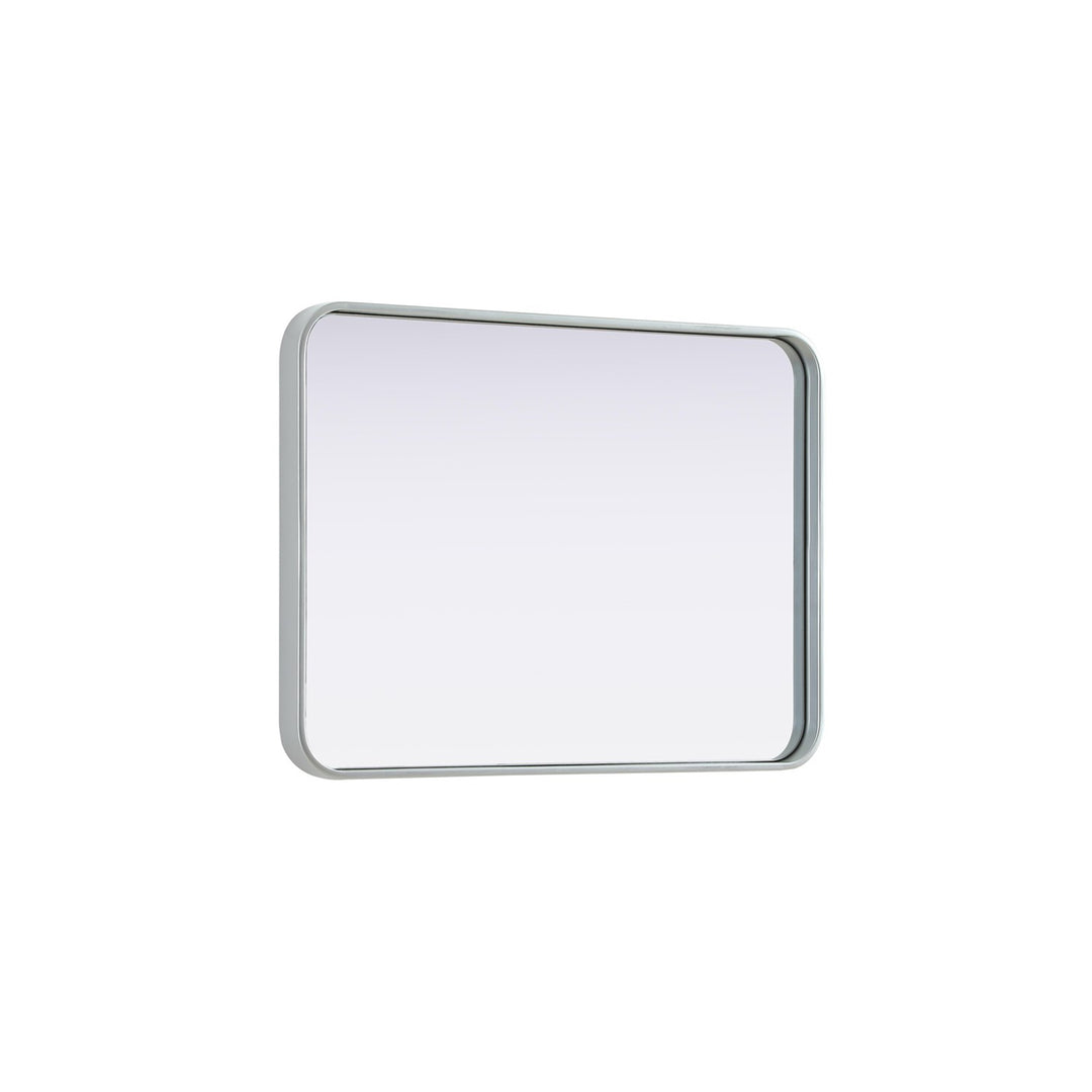 Contour Metal Rectangle Mirror 22X30 In Silver - View 5 - Joshua Marshal