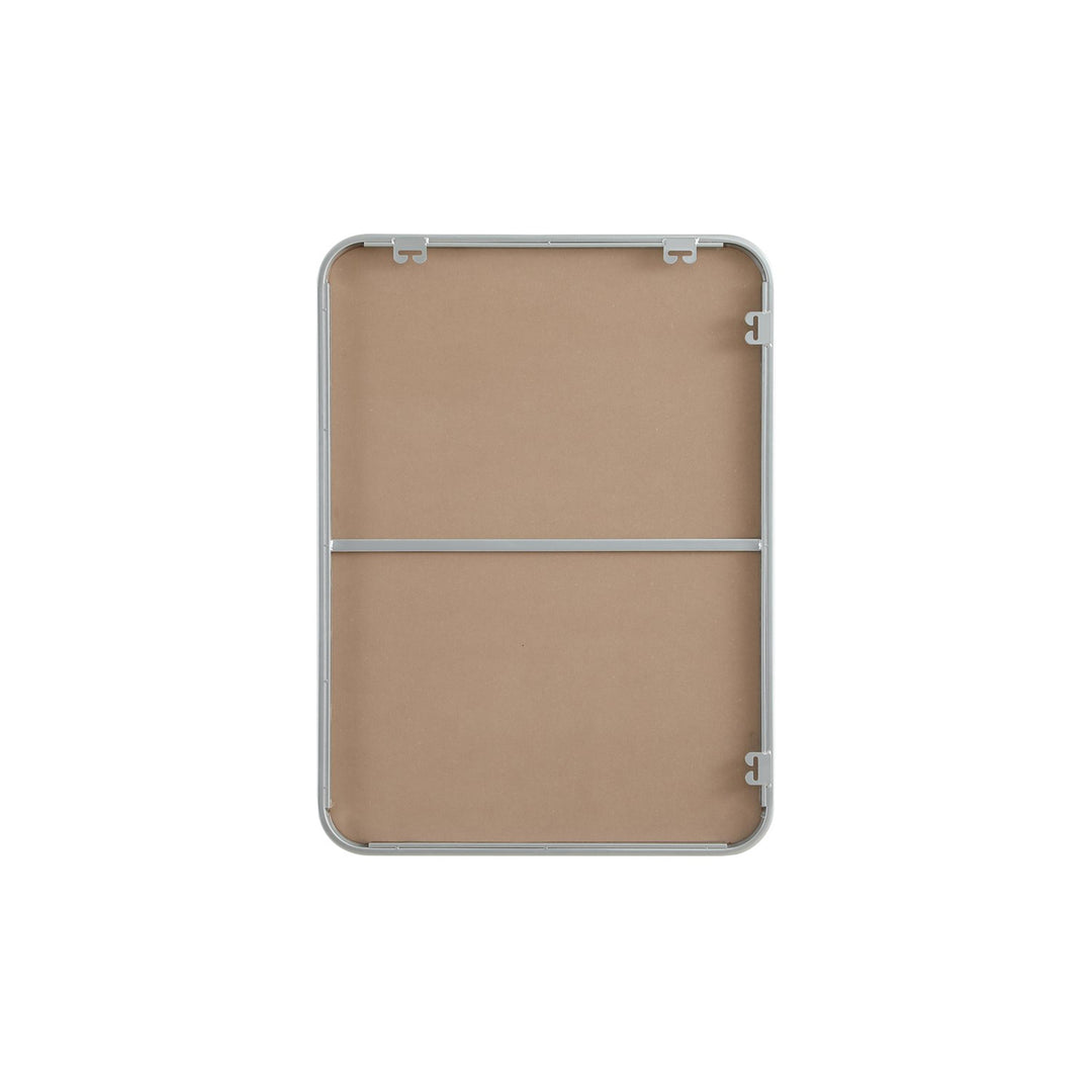 Contour Metal Rectangle Mirror 22X30 In Silver - View 6 - Joshua Marshal