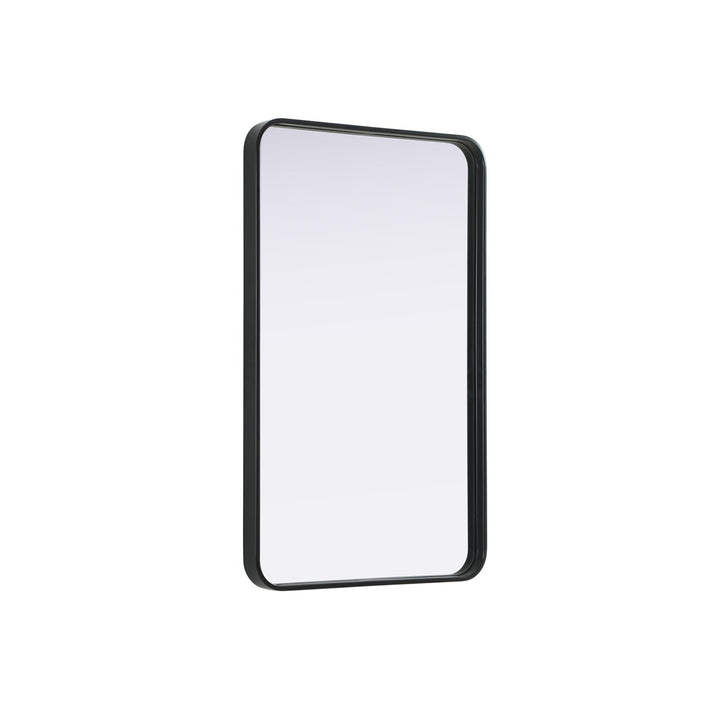 Contour Metal Rectangle Mirror 22X36 In Black - View 4 - Joshua Marshal