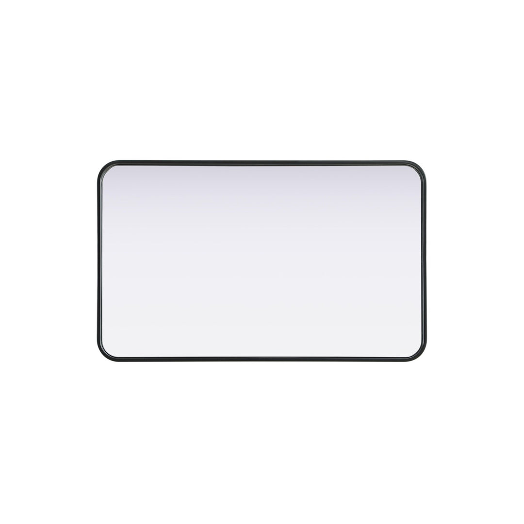Contour Metal Rectangle Mirror 22X36 In Black - View 5 - Joshua Marshal