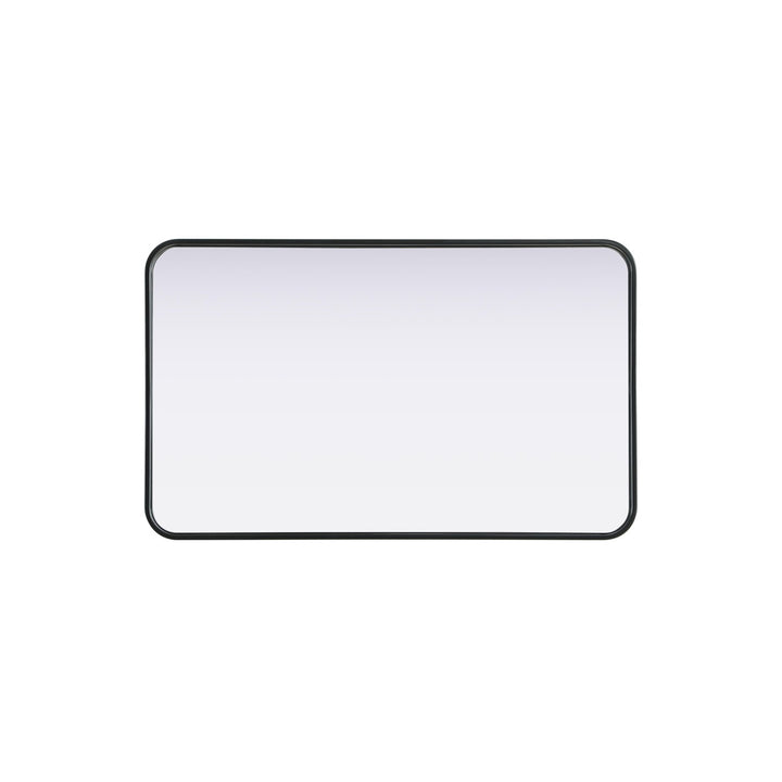 Contour Metal Rectangle Mirror 22X36 In Black - View 5 - Joshua Marshal