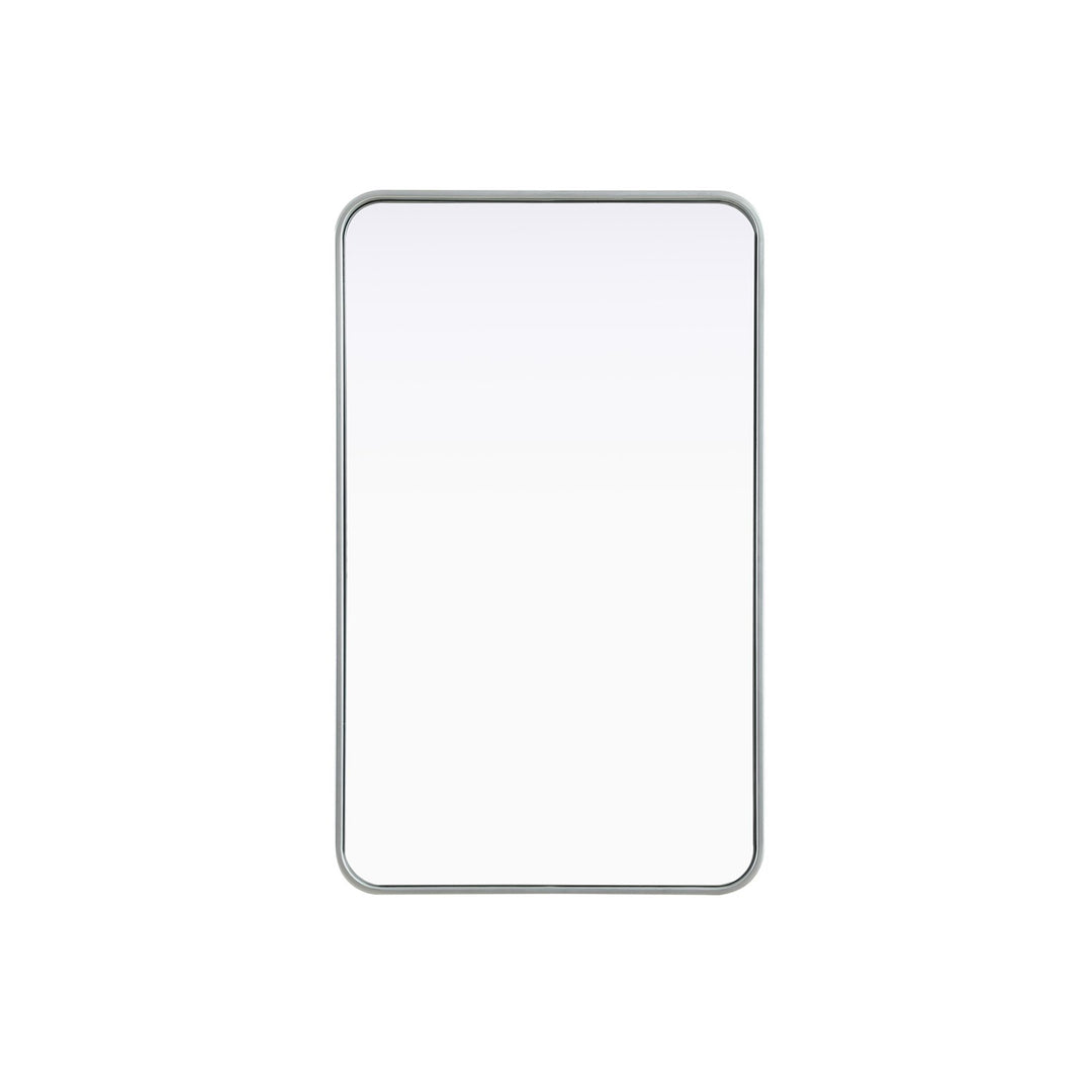 Contour Metal Rectangle Mirror 22X36 In Silver - View 3 - Joshua Marshal