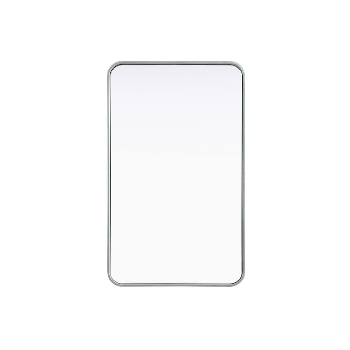 Contour Metal Rectangle Mirror 22X36 In Silver - View 3 - Joshua Marshal