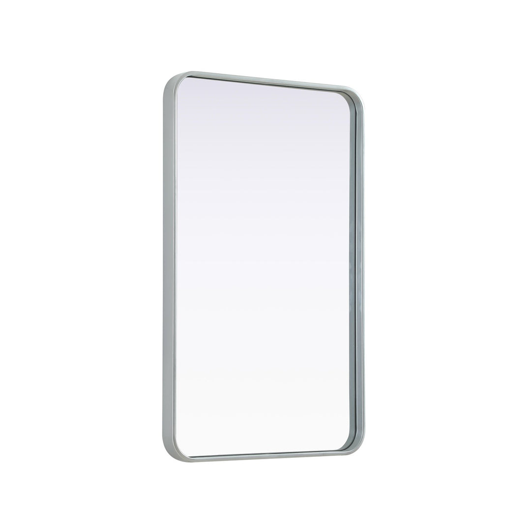 Contour Metal Rectangle Mirror 22X36 In Silver - View 4 - Joshua Marshal