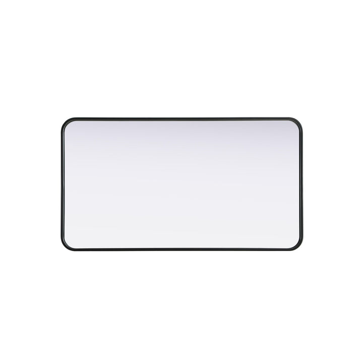 Contour Metal Rectangle Mirror 22X40 In Black - View 4 - Joshua Marshal