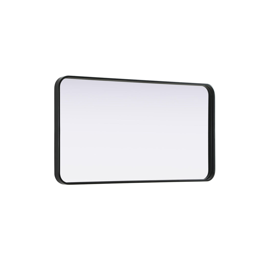 Contour Metal Rectangle Mirror 22X40 In Black - View 5 - Joshua Marshal