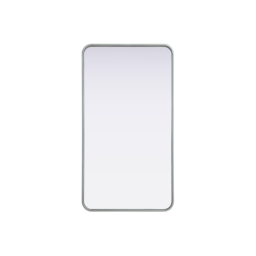 Contour Metal Rectangle Mirror 22X40 In Silver - View 3 - Joshua Marshal