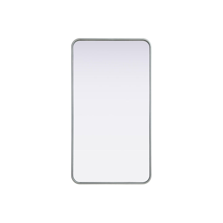 Contour Metal Rectangle Mirror 22X40 In Silver - View 3 - Joshua Marshal