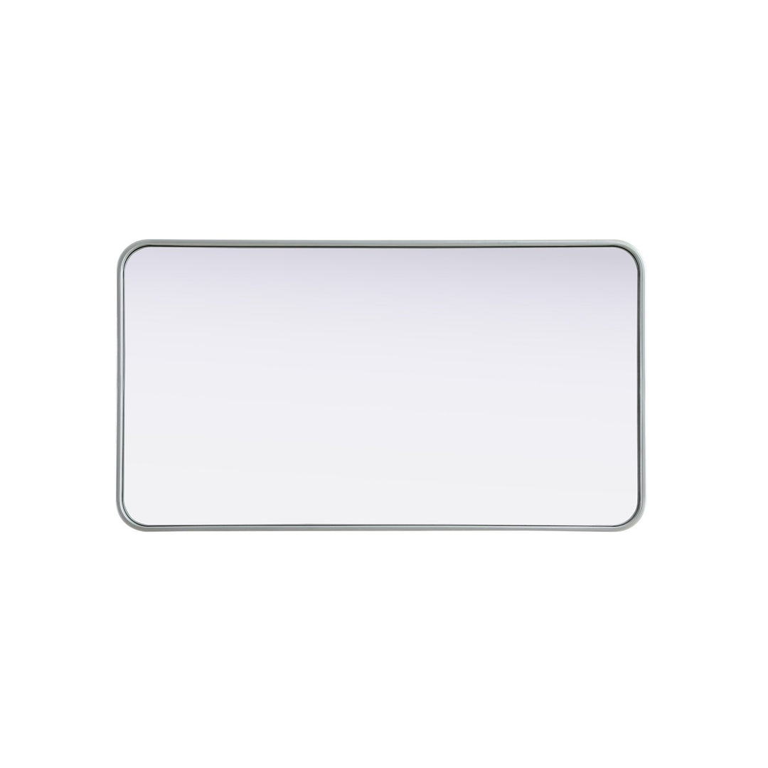 Contour Metal Rectangle Mirror 22X40 In Silver - View 5 - Joshua Marshal