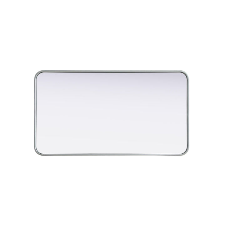 Contour Metal Rectangle Mirror 22X40 In Silver - View 5 - Joshua Marshal