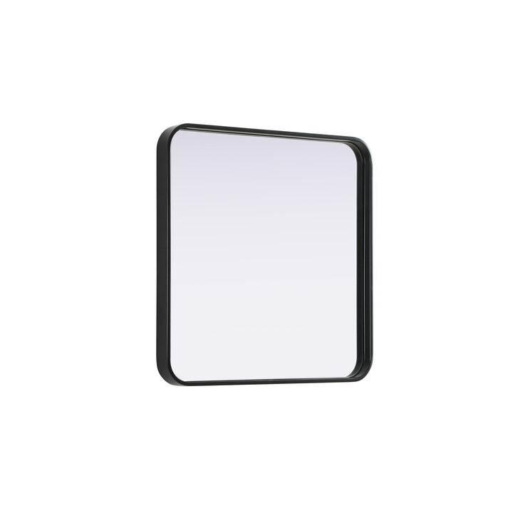 Contour Metal Square Mirror 24X24 In Black - View 4 - Joshua Marshal