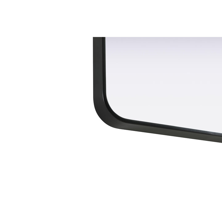 Contour Metal Square Mirror 24X24 In Black - View 5 - Joshua Marshal