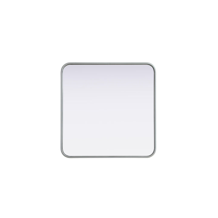 Contour Metal Square Mirror 24X24 In Silver - View 3 - Joshua Marshal