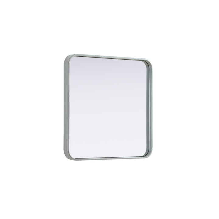 Contour Metal Square Mirror 24X24 In Silver - View 4 - Joshua Marshal