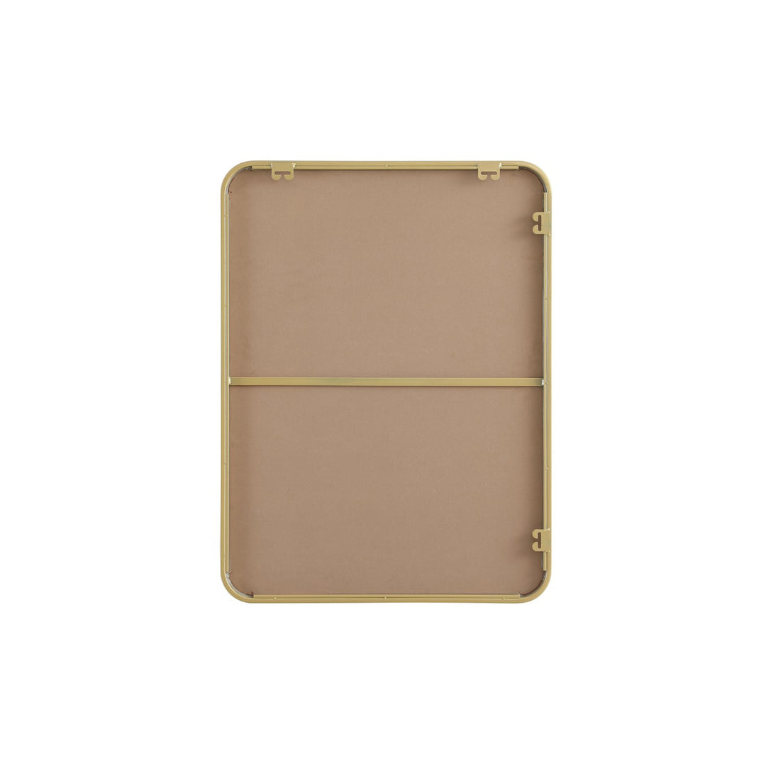 Contour Metal Rectangle Mirror 24X32 In Brass - View 6 - Joshua Marshal