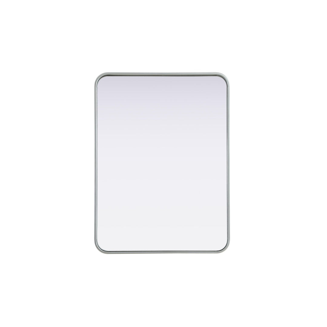 Contour Metal Rectangle Mirror 24X32 In Silver - View 3 - Joshua Marshal