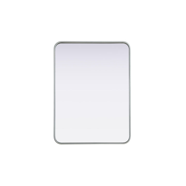 Contour Metal Rectangle Mirror 24X32 In Silver - View 3 - Joshua Marshal